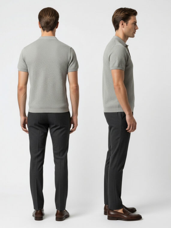 tricou polo barbati portocaliu sandro livv